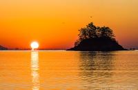 남해 추도 일출