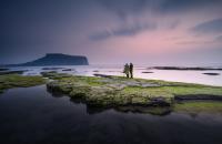 성산 일출봉의 아침